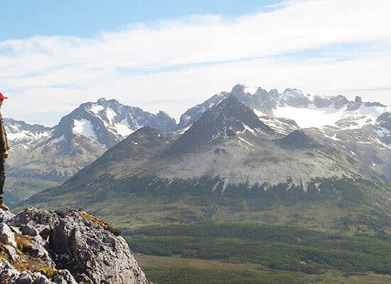 Vista panorámica de los paisajes de Ushuaia