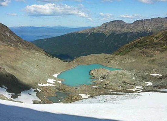 Vista panorámica de los paisajes de Ushuaia